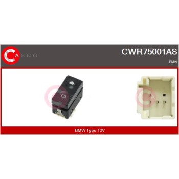 Interruptor, elevalunas - CASCO CWR75001AS