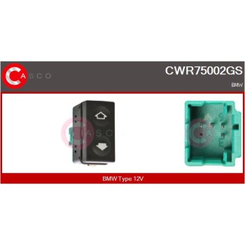 Interruptor, elevalunas - CASCO CWR75002GS