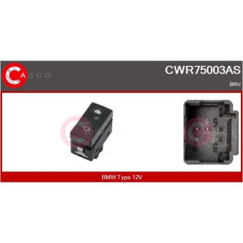 Interruptor, elevalunas - CASCO CWR75003AS