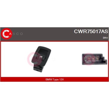 Interruptor, elevalunas - CASCO CWR75017AS