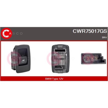 Interruptor, elevalunas - CASCO CWR75017GS
