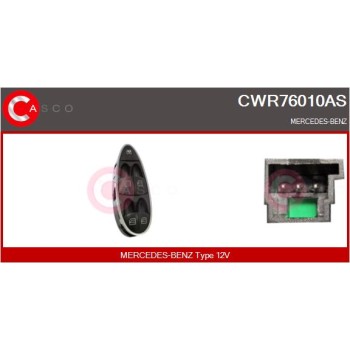 Interruptor, elevalunas - CASCO CWR76010AS