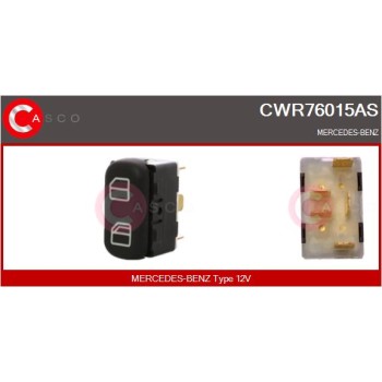 Interruptor, elevalunas - CASCO CWR76015AS