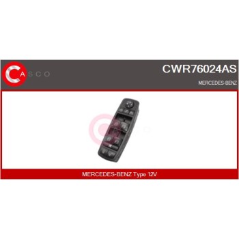 Interruptor, elevalunas - CASCO CWR76024AS