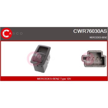 Interruptor, elevalunas - CASCO CWR76030AS