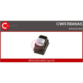 Interruptor, elevalunas - CASCO CWR76045AS