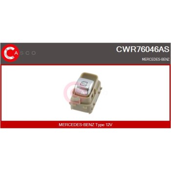 Interruptor, elevalunas - CASCO CWR76046AS