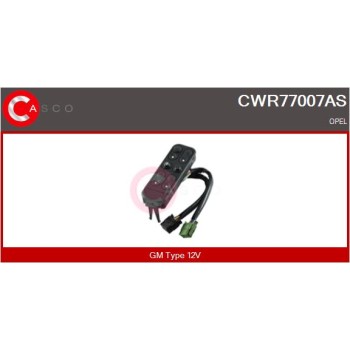 Interruptor, elevalunas - CASCO CWR77007AS