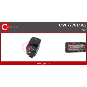 Interruptor, elevalunas - CASCO CWR77011AS