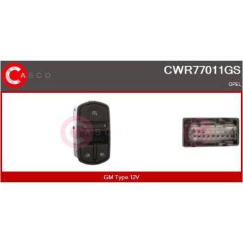Interruptor, elevalunas - CASCO CWR77011GS