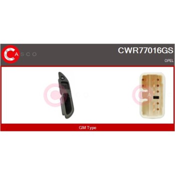 Interruptor, elevalunas - CASCO CWR77016GS