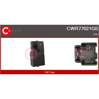 Interruptor, elevalunas - CASCO CWR77021GS
