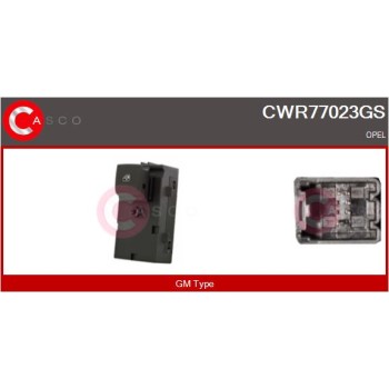 Interruptor, elevalunas - CASCO CWR77023GS