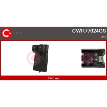 Interruptor, elevalunas - CASCO CWR77024GS