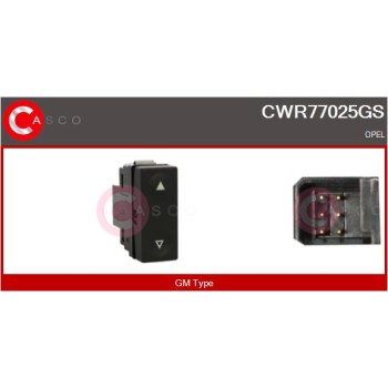 Interruptor, elevalunas - CASCO CWR77025GS