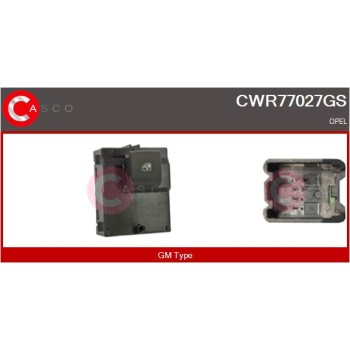 Interruptor, elevalunas - CASCO CWR77027GS