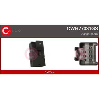 Interruptor, elevalunas - CASCO CWR77031GS