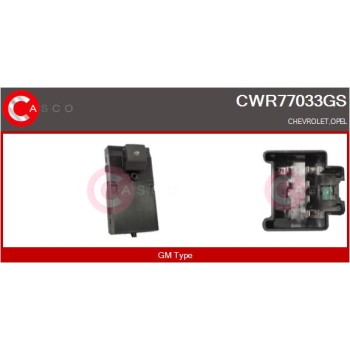 Interruptor, elevalunas - CASCO CWR77033GS
