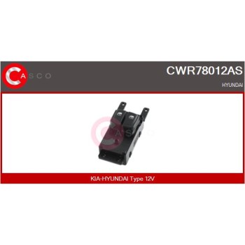 Interruptor, elevalunas - CASCO CWR78012AS