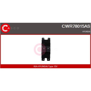Interruptor, elevalunas - CASCO CWR78015AS