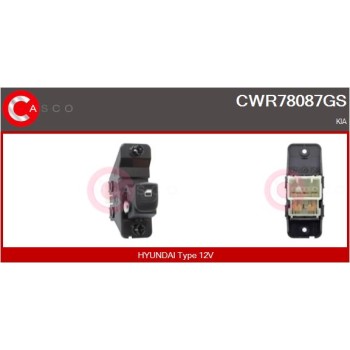 Interruptor, elevalunas - CASCO CWR78087GS