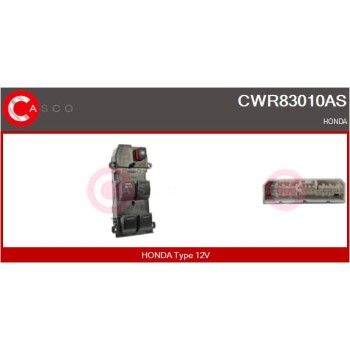 Interruptor, elevalunas - CASCO CWR83010AS
