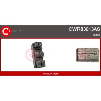 Interruptor, elevalunas - CASCO CWR83013AS
