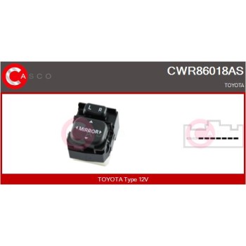 Interruptor, elevalunas - CASCO CWR86018AS