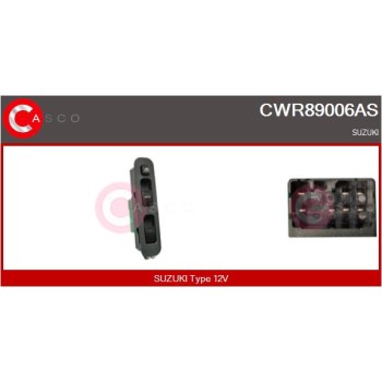 Interruptor, elevalunas - CASCO CWR89006AS