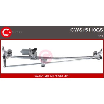 Sistema de lavado de parabrisas - CASCO CWS15110GS