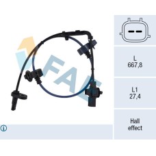 Sensor, revoluciones de la rueda