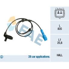 Sensor, revoluciones de la rueda - FAE-78140