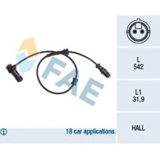 Sensor, revoluciones de la rueda - FAE-78156