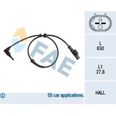 Sensor, revoluciones de la rueda - FAE-78241