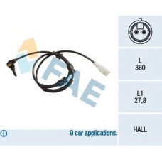 Sensor, revoluciones de la rueda - FAE-78256