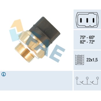 Termocontacto doble ventilador o 2 velocidades