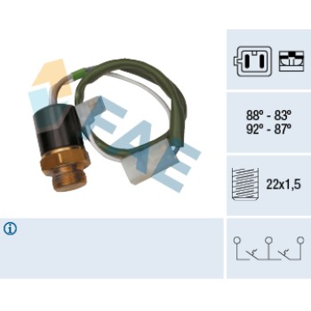 Termocontacto doble ventilador o 2 velocidades