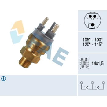 Termocontacto doble ventilador o 2 velocidades