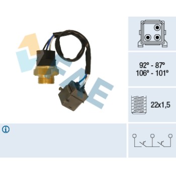 Termocontacto doble ventilador o 2 velocidades