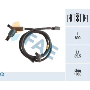 Sensor Velocidad Rueda - ABS