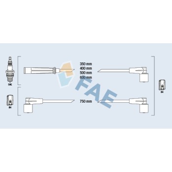 Cable de bujía antiparasitario