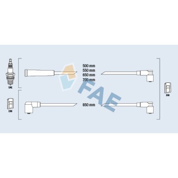 Cable de bujía antiparasitario