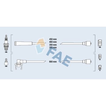 Cable de bujía antiparasitario