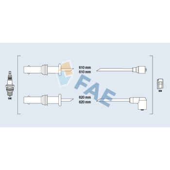 Cable de bujía antiparasitario