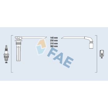 Cable de bujía antiparasitario