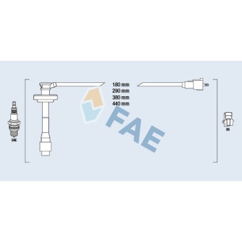 Cable de bujía antiparasitario