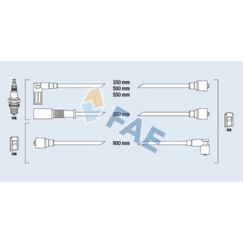 Cable de bujía antiparasitario