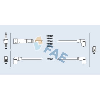 Cable de bujía antiparasitario