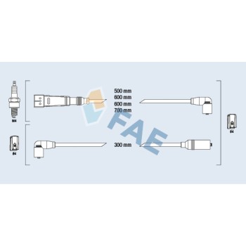 Cable de bujía antiparasitario