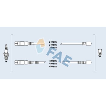 Cable de bujía antiparasitario